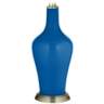 Color Plus Anya 32 1/4&quot; High Hyper Blue Glass Table Lamp