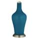 Color Plus Anya 32 1/4&quot; High Oceanside Blue Glass Table Lamp