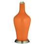Color Plus Anya 32 1/4&quot; High Invigorate Orange Glass Table Lamp