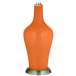Color Plus Anya 32 1/4&quot; High Invigorate Orange Glass Table Lamp