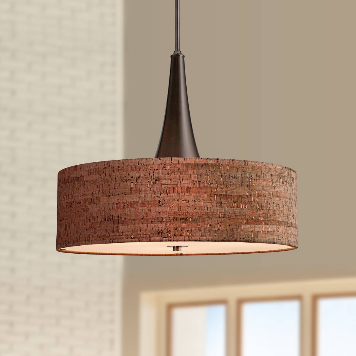 Drum Pendant Lights - Drum Shade Pendant Lighting - Page 2 | Lamps Plus
