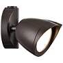 3_4.25" High 2-Light Integrated LED Outdoor Security Flood Light in Bronze more views