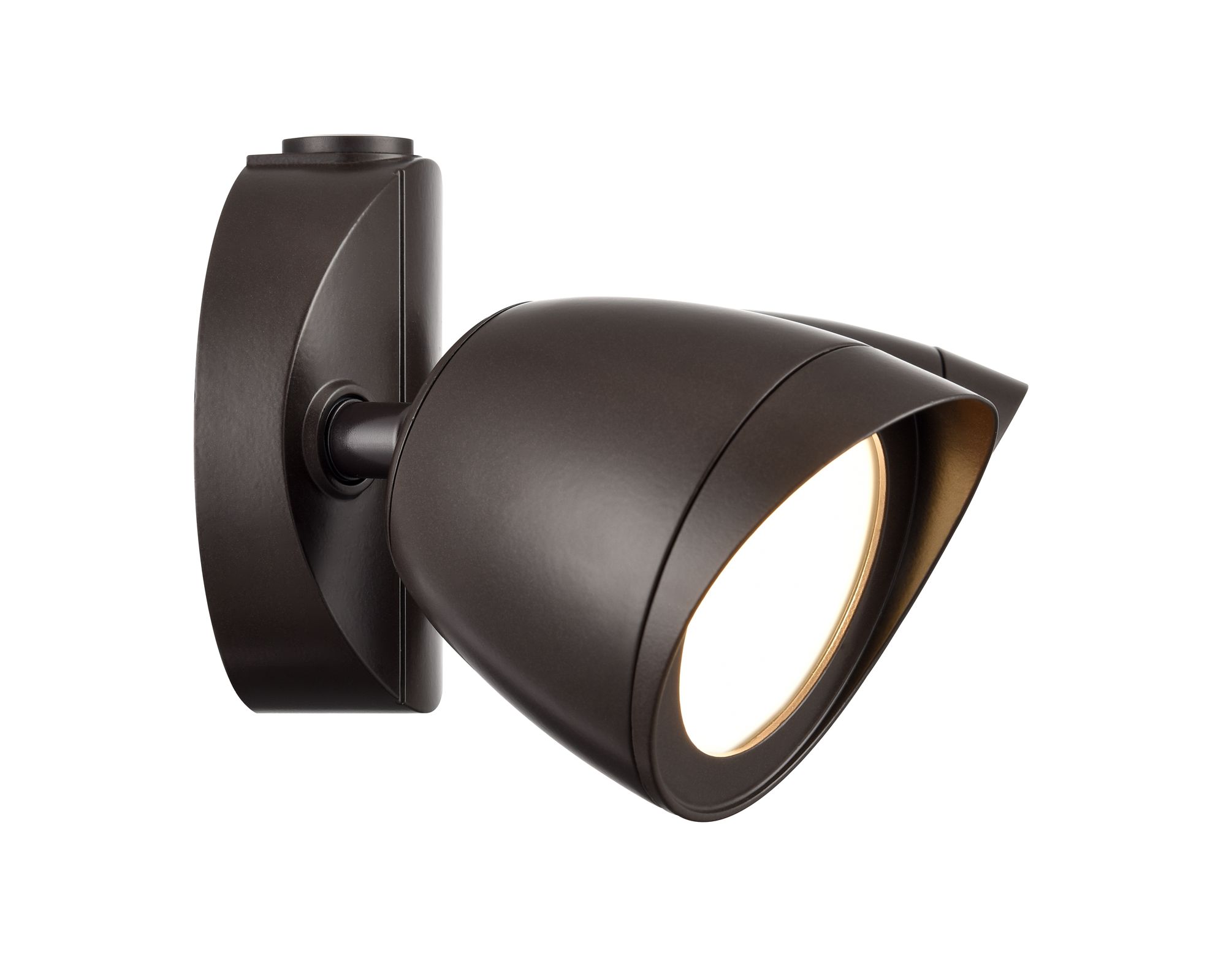 Image 3 4.25" High Integrated LED Outdoor Security Flood Light in Bronze more views