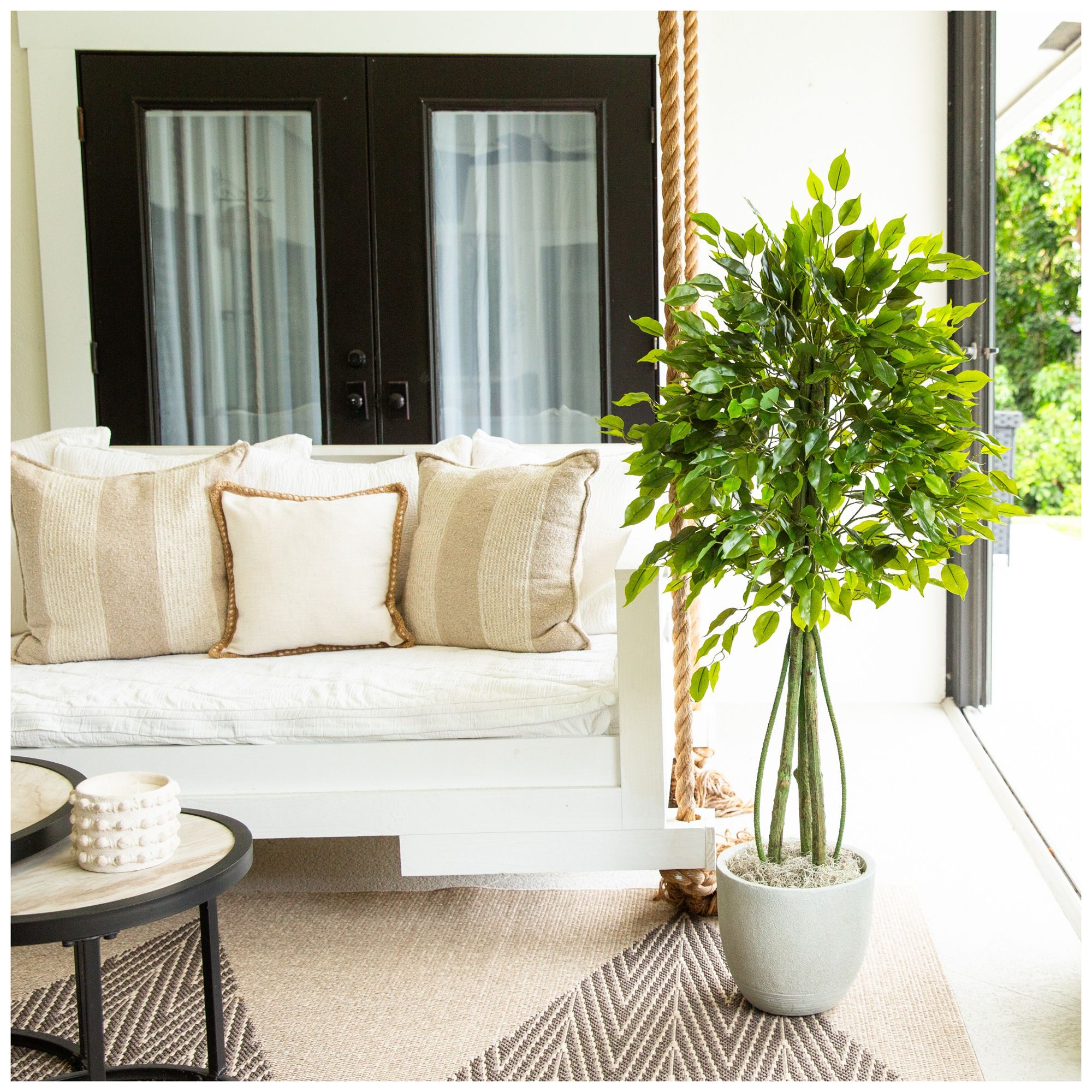 Image 7 4.5ft. UV Resistant Artificial Ficus Tree (Indoor/Outdoor) more views