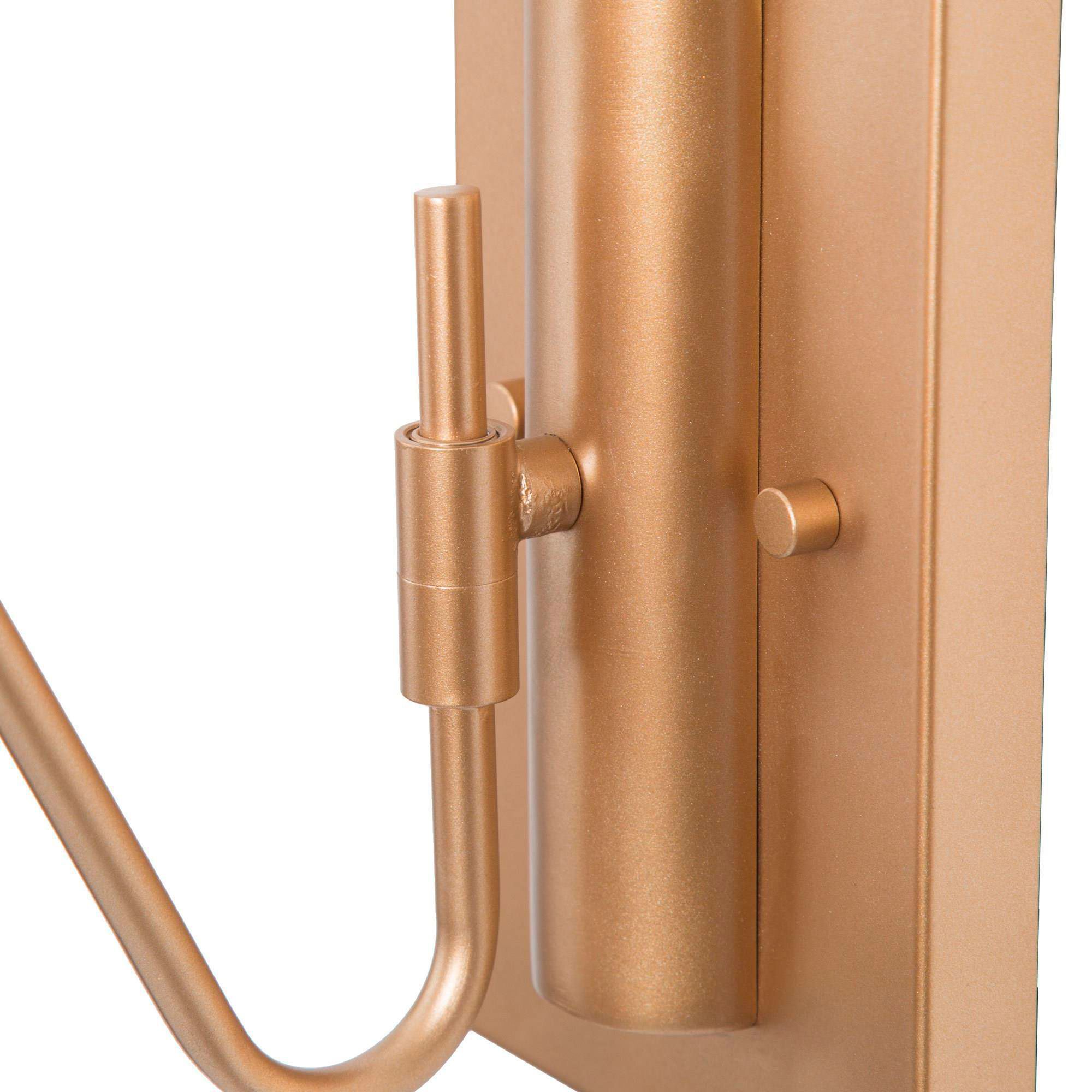 Image 3 4.7"W 2-Light Gold Seeded Glass Bathroom Vanity Light more views