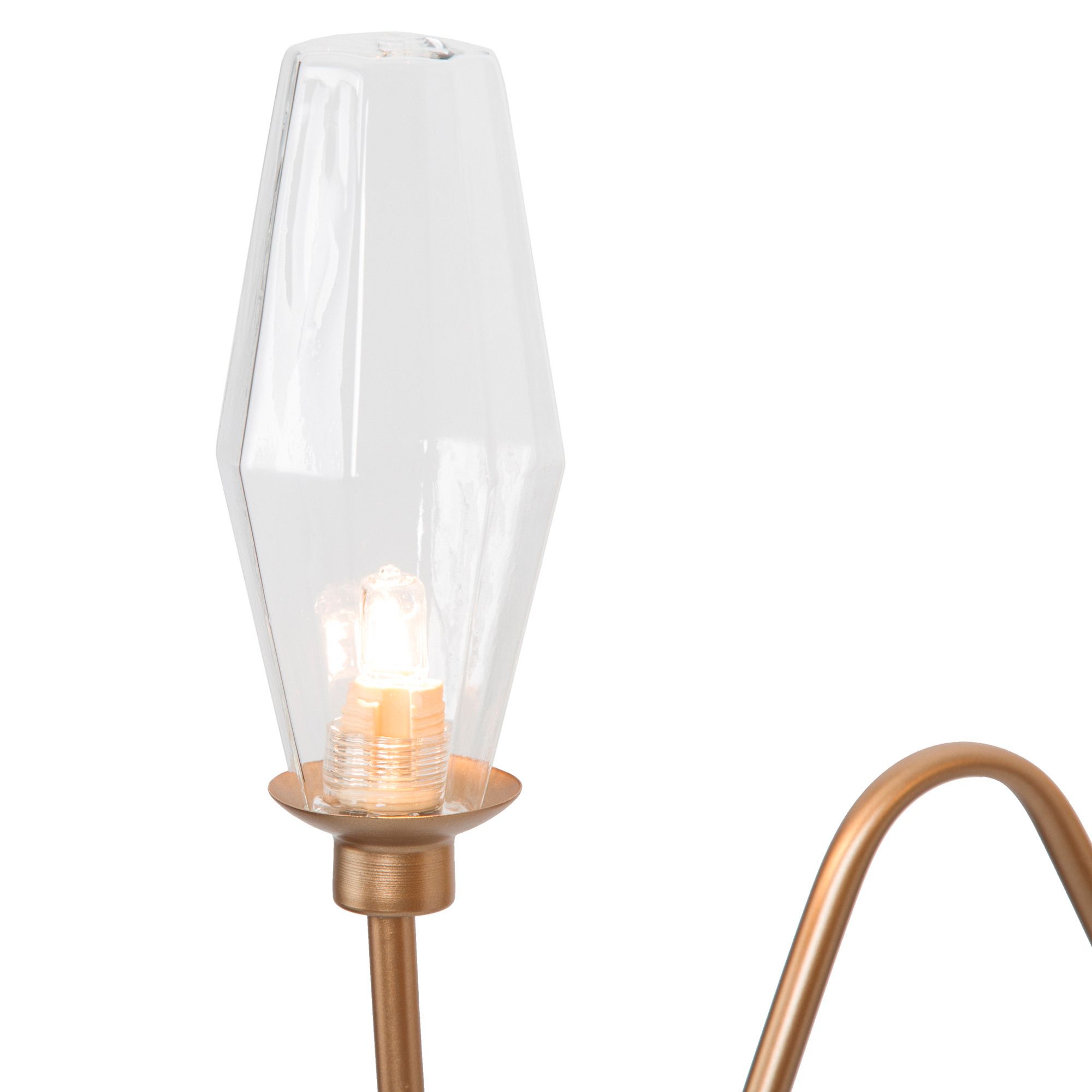 Image 4 4.7"W 2-Light Gold Seeded Glass Bathroom Vanity Light more views