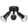 4.75" High 2-Light Outdoor Security Flood Light in Powder Coated Black