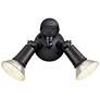 2_4.75" High 2-Light Outdoor Security Flood Light in Powder Coated Black more views