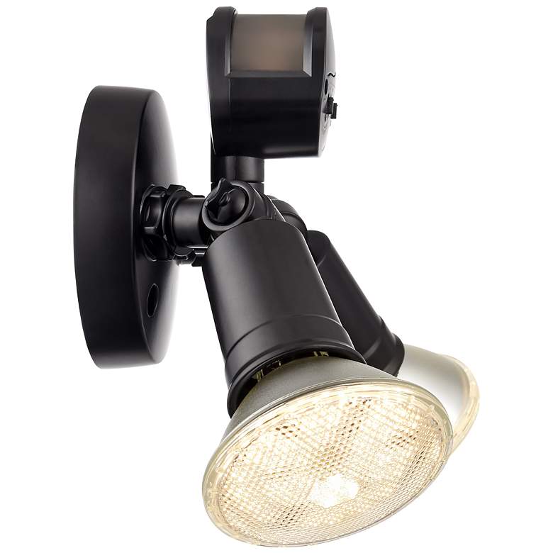 Image 3 4.75" High 2-Light Outdoor Security Flood Light in Powder Coated Black more views