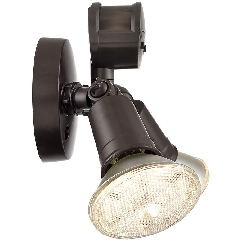 Image 3 4.75" High 2-Light Outdoor Security Flood Light in Powder Coated Bronze more views