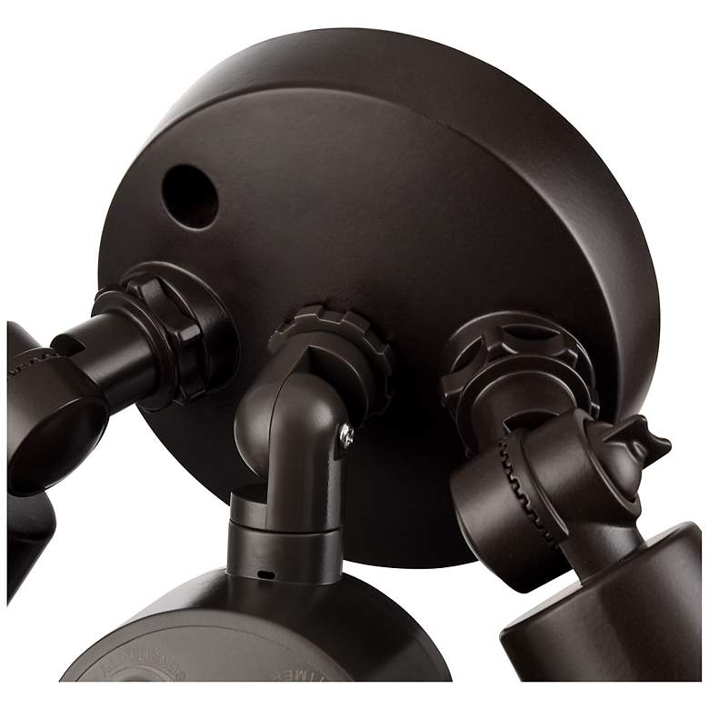 Image 6 4.75" High 2-Light Outdoor Security Flood Light in Powder Coated Bronze more views