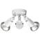 4.75" High 2-Light Outdoor Security Flood Light in Powder Coated White