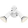 2_4.75" High 2-Light Outdoor Security Flood Light in Powder Coated White more views