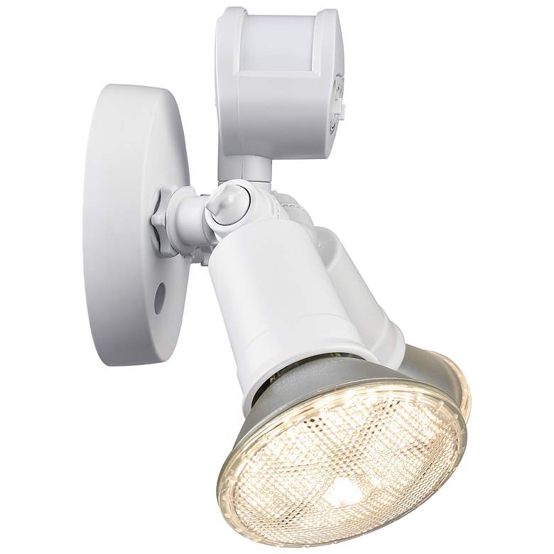 Image 3 4.75" High 2-Light Outdoor Security Flood Light in Powder Coated White more views