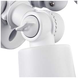 Image5 of 4.75" High 2-Light Outdoor Security Flood Light in Powder Coated White more views