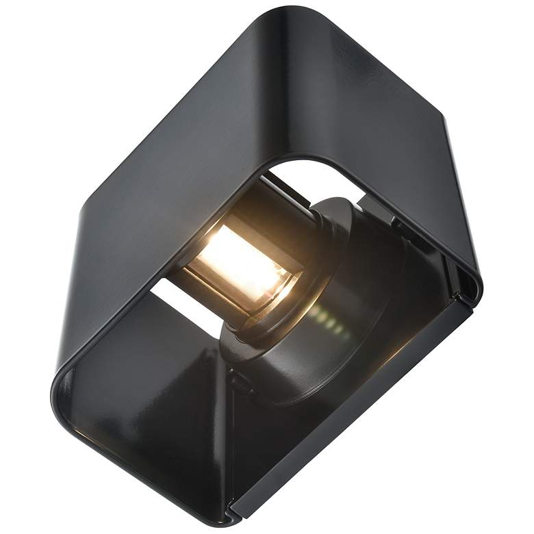 Image 5 4.75" High LED Outdoor Wall Sconce in Powder Coated Black more views
