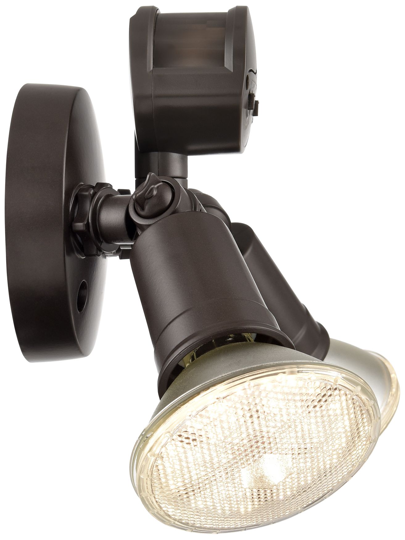 Image 3 4.75" High 2-Light Outdoor Security Flood Light in Powder Coated Bronz more views