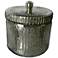 4.75" Silver Mercury Glass Jar Earl Grey Scented Soy Wax Candle