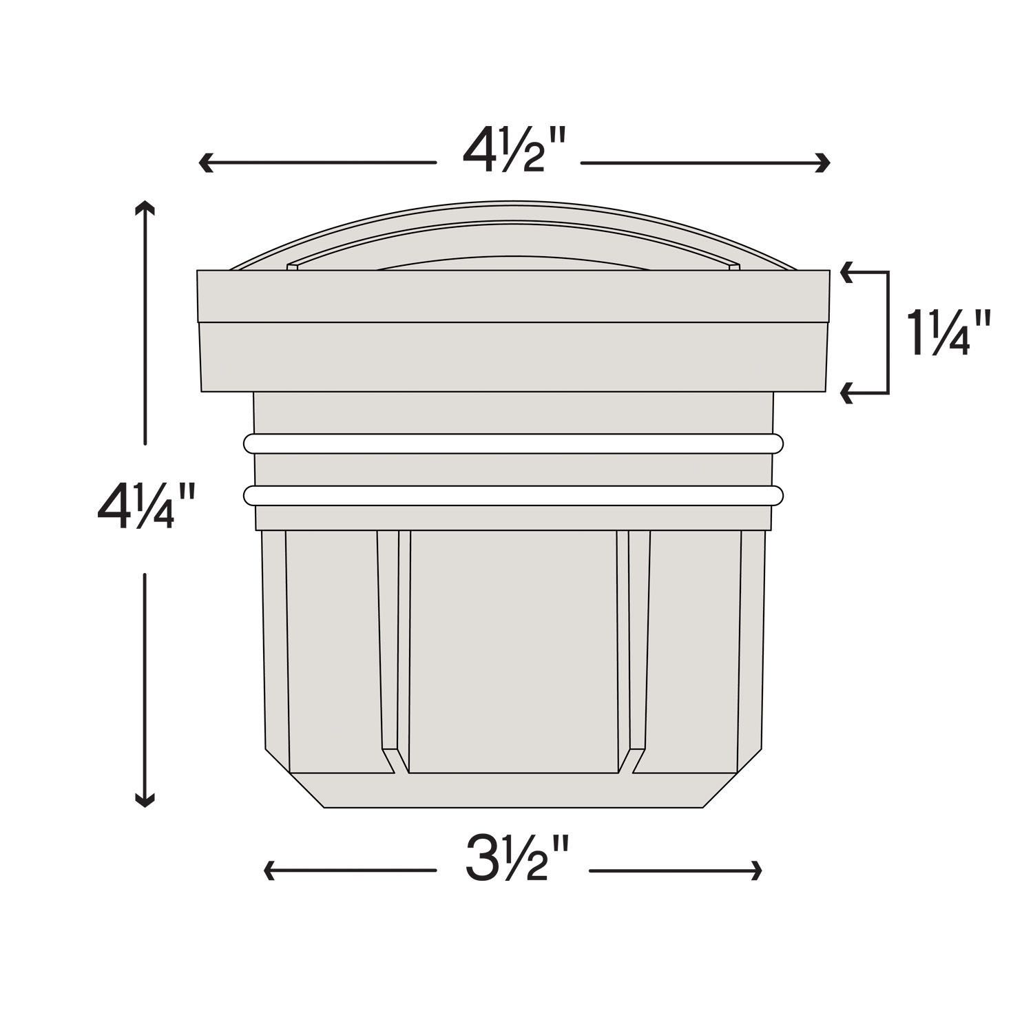 4 3/4" High 9 Watts Grill-Top Well Light by Hinkley Lighting