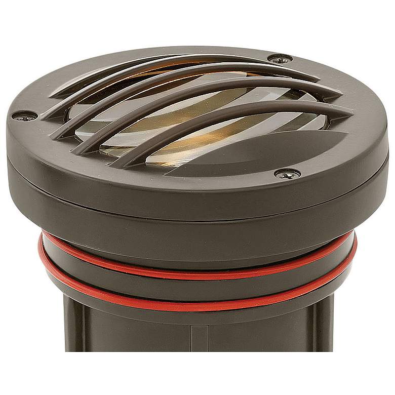 Image 3 4 3/4" High Bronze Grill-Top Well Light by Hinkley Lighting more views