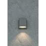 3_4" Cylinder Outdoor Silver Down Wall Light more views