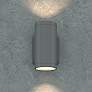 Thumbnail1 of 4" Cylinder Outdoor Silver Up & Down Wall Light
