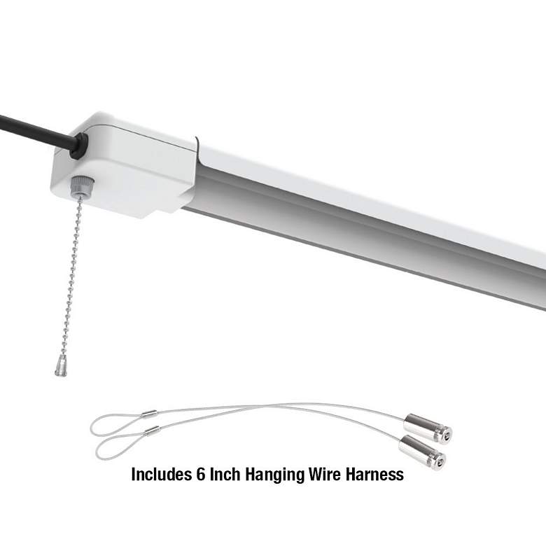 Image 1 4-Foot White 3000 Lumen 4000K LED Utility Light