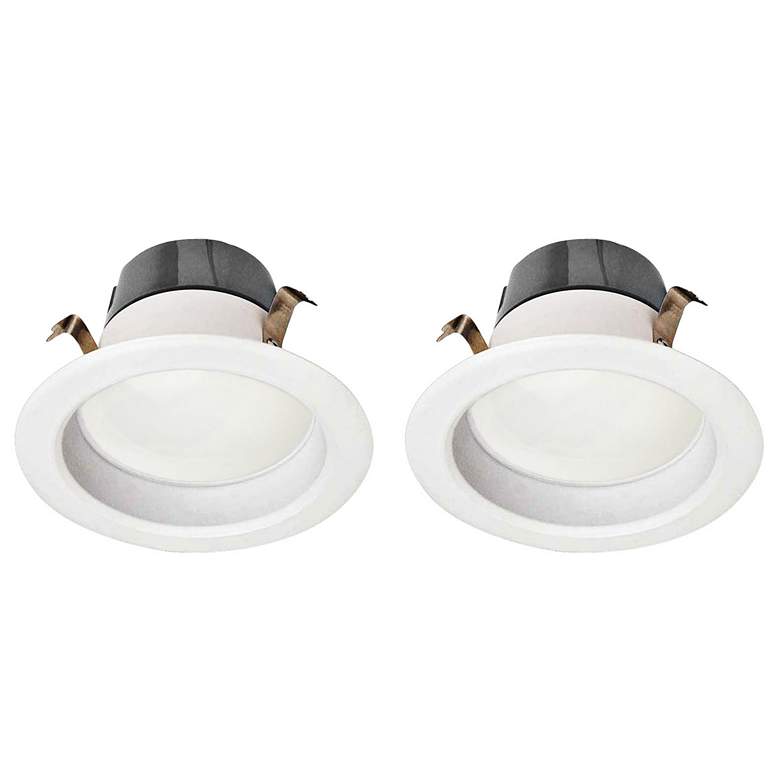 Image 1 4" 2-Pack 9 Watt LED Retrofit Trim in White