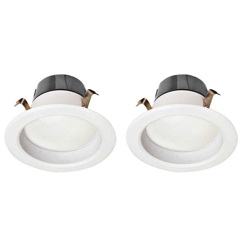 Image 1 4 inch 2-Pack 9 Watt LED Retrofit Trim in White