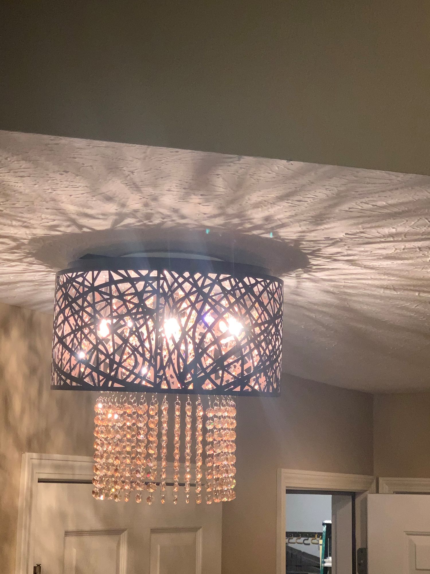 recessed light converter chandelier