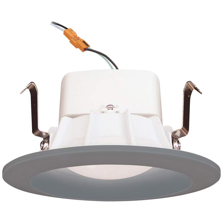 Image 1 4" Cyber Tech 10 Watt Round LED Retrofit Trim in Nickel