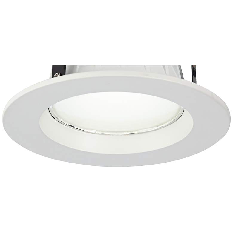 Image 1 4 inch Dimmable 9 Watt LED Recessed Retrofit Trim in White