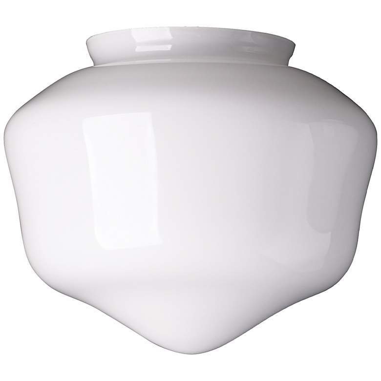 Image 1 4" Fitter Large Schoolhouse Glass Shade