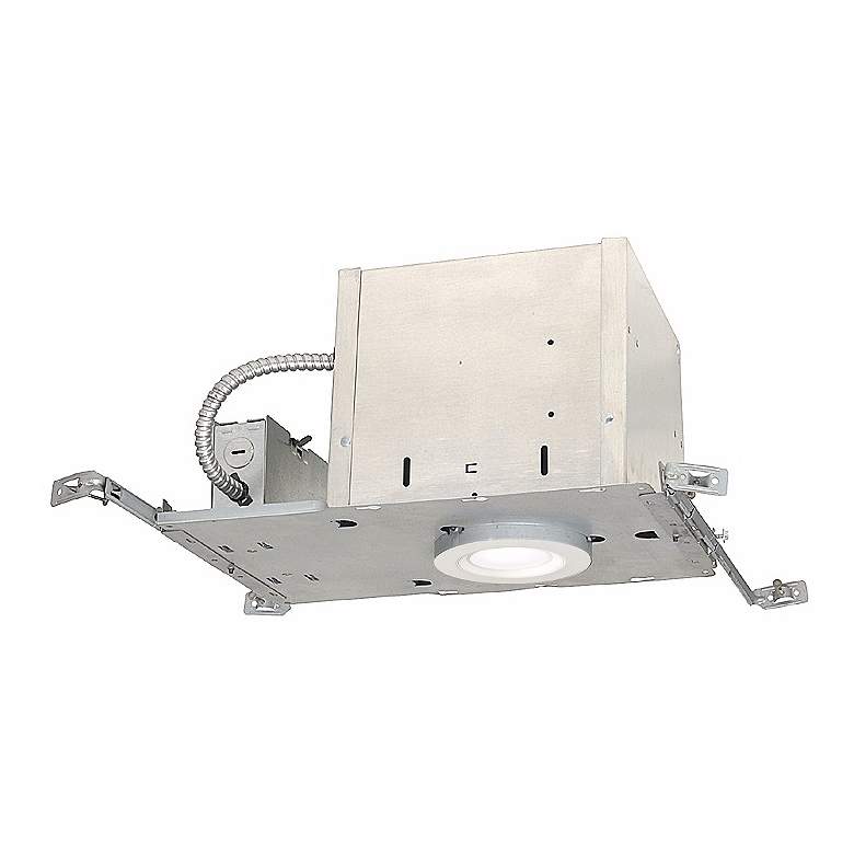 Image 1 4" IC New Construction 650lm LED Trim Recessed Light Kit