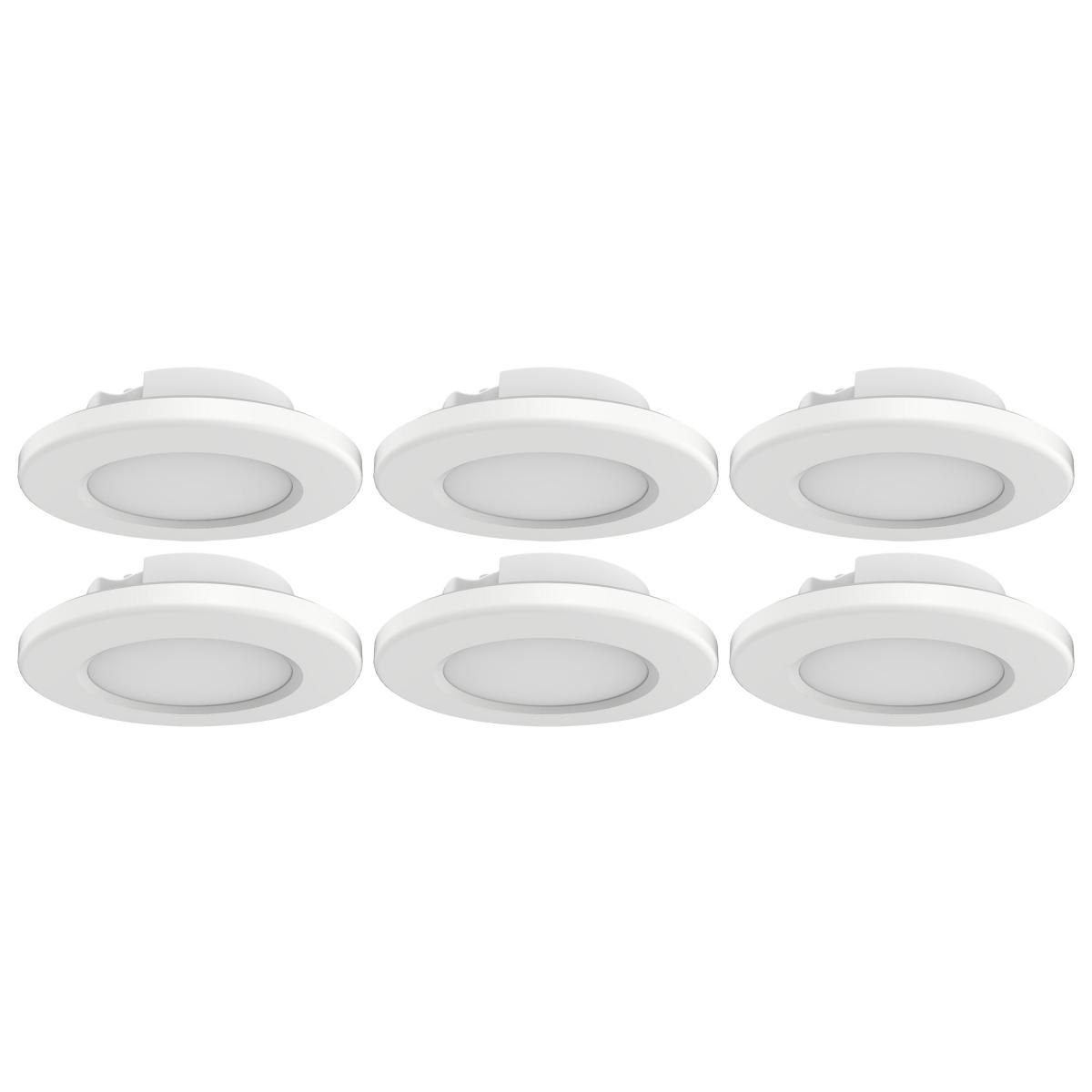Image 4 4 inch; LED Surface Mount Fixture; 3000K; 6 Unit Contractor Pack; White more views