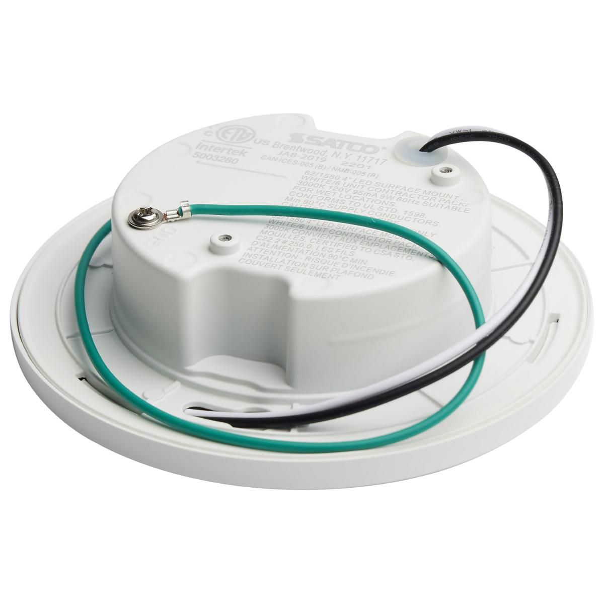 Image 7 4 inch; LED Surface Mount Fixture; 3000K; 6 Unit Contractor Pack; White more views