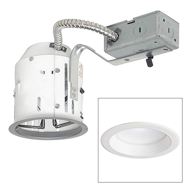 Image 1 4 inch Non-IC Remodel 10W LED Complete Recessed Light Kit