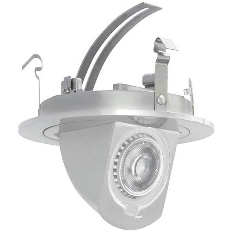 Image 1 4" Pivot Dropdown Spot 7 Watt LED Retrofit Trim in Nickel