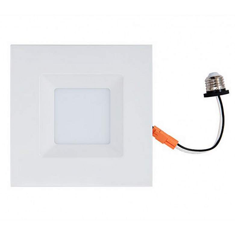 Image 1 4 inch Square White 5CCT LED Retrofit Recessed Downlight