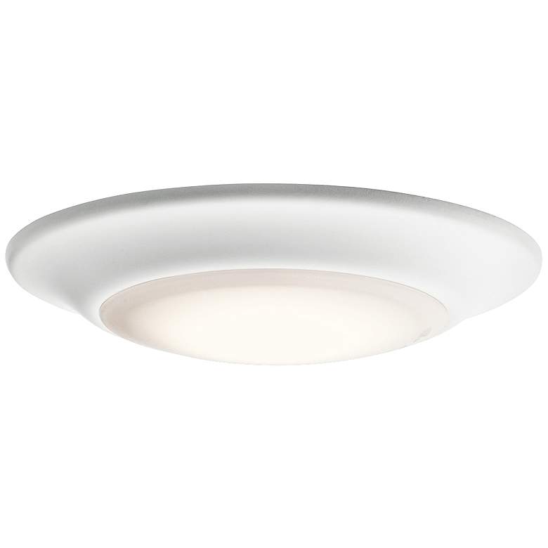 Image 1 4" Textured White 11W LED Surface-Mount or Retrofit Trim