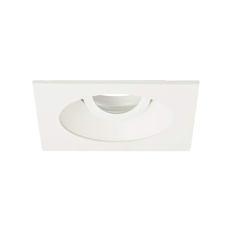 Image 2 4" White 750 Lumen LED Adjustable Square Gimbal Recessed Kit more views