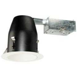 4&quot; White 750 Lumen LED Remodel Round Reflector Recessed Kit