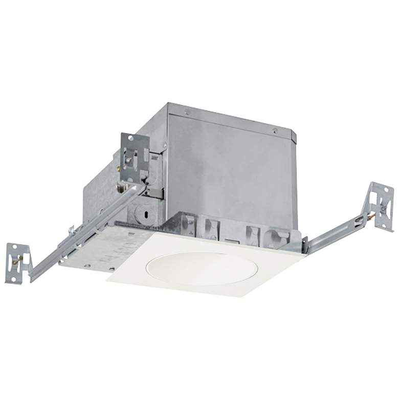 Image 1 4" White 750lm LED Adjustable Square Reflector Recessed Kit