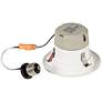 4" White Baffle 10 Watt 580 Lumen Dimmable LED Retrofit Trim