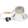 4" White Baffle 10 Watt 650 Lumen Dimmable LED Retrofit Trim