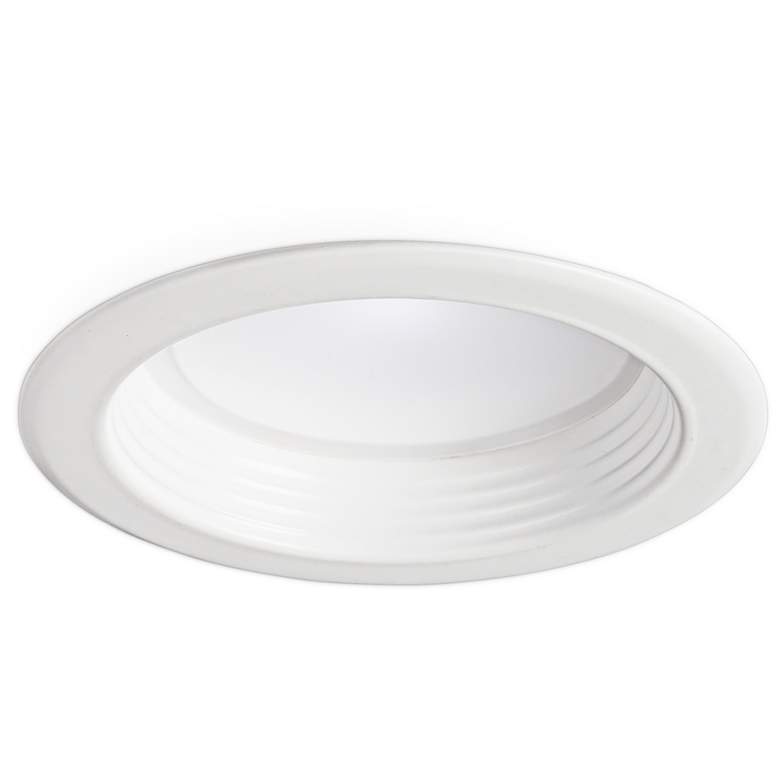 Image 1 4 inch White Baffle 10W Dimmable LED Retrofit Trim in White