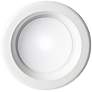 4" White Baffle 10W Dimmable LED Retrofit Trim in White