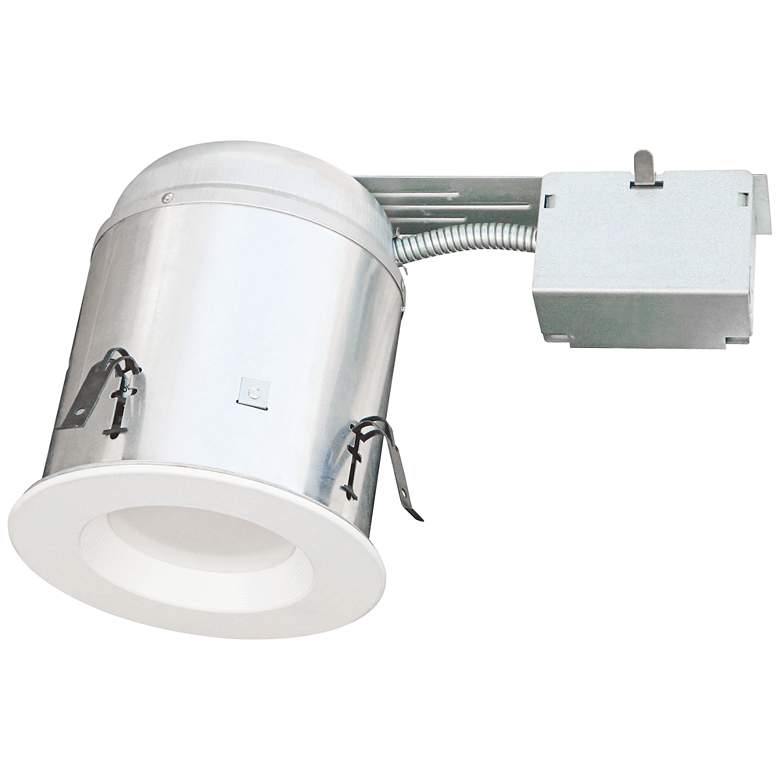 Image 1 4" White Baffle Trim 10W LED Complete Remodel Housing Kit