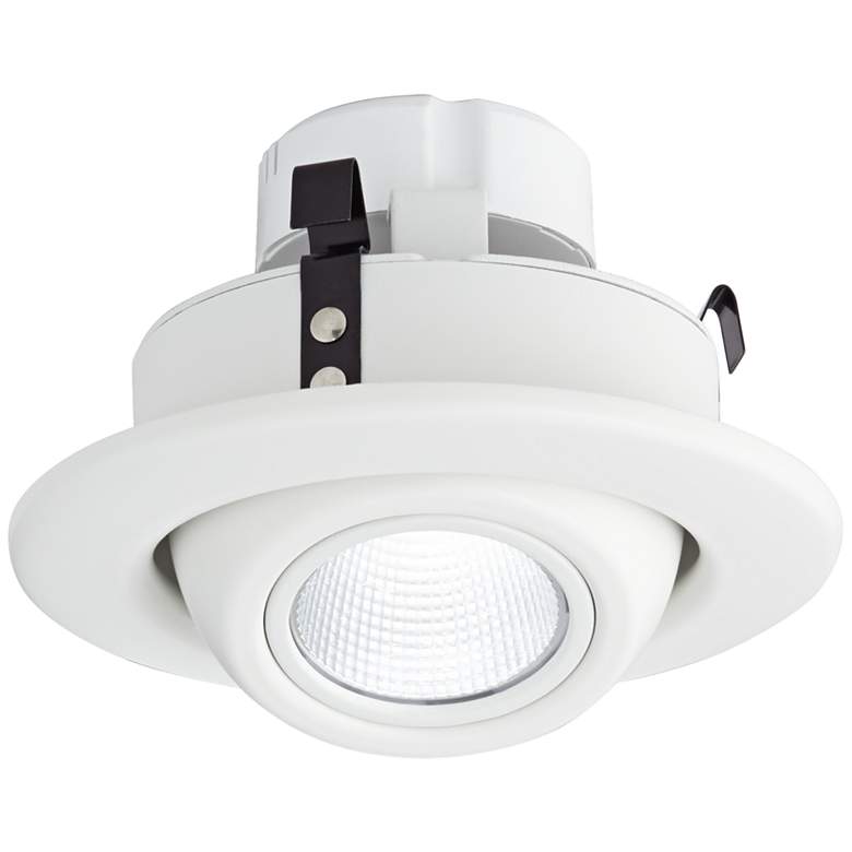 Image 1 4 inch White Eyeball 10 Watt LED Retrofit Trim