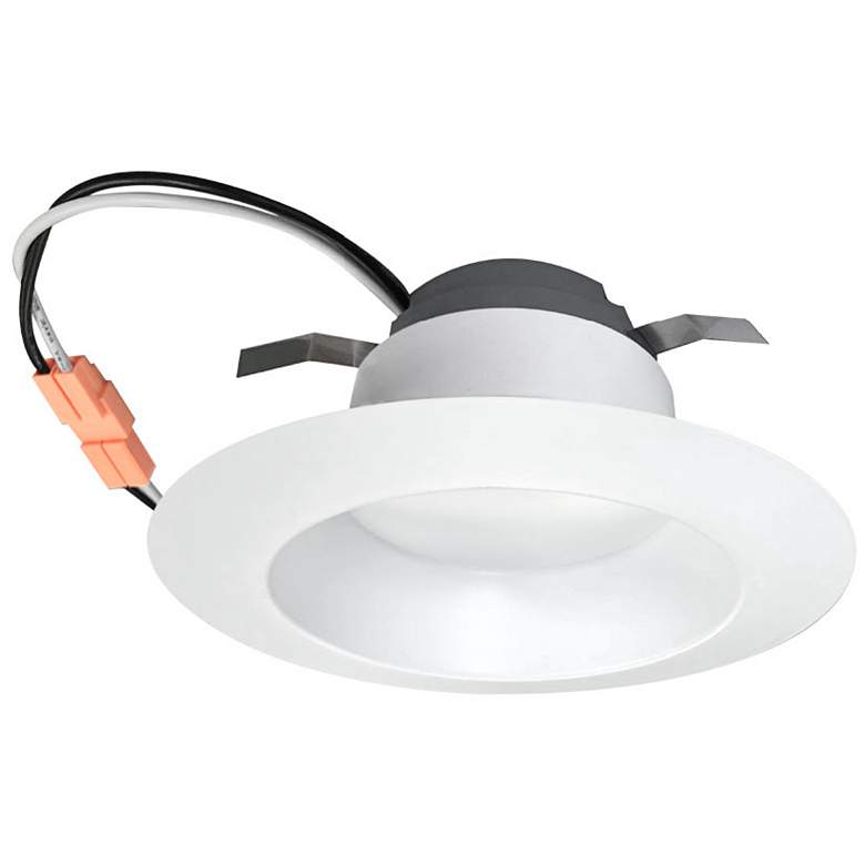 Image 1 4" White Five-Color Temperature LED Reflector Downlight